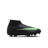 Nike Mercurial Superfly 11 Academy Gras / Kunstgras Voetbalschoenen (MG) Kids Zwart Felgroen Zilvergrijs