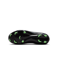 Nike Mercurial Superfly 11 Academy Gras / Kunstgras Voetbalschoenen (MG) Kids Zwart Felgroen Zilvergrijs