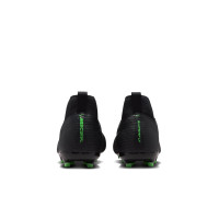 Nike Mercurial Superfly 11 Academy Gras / Kunstgras Voetbalschoenen (MG) Kids Zwart Felgroen Zilvergrijs