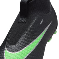 Nike Mercurial Superfly 11 Academy Gras / Kunstgras Voetbalschoenen (MG) Kids Zwart Felgroen Zilvergrijs