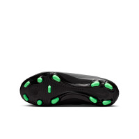 Nike Mercurial Superfly 11 Club Gras / Kunstgras Voetbalschoenen (MG) Kids Zwart Felgroen Zilvergrijs