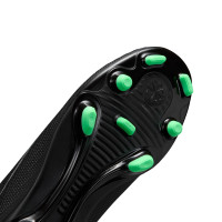 Nike Mercurial Superfly 11 Club Gras / Kunstgras Voetbalschoenen (MG) Kids Zwart Felgroen Zilvergrijs