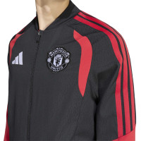adidas Manchester United Presentation Training Jacket 2026-2027 Black Red White