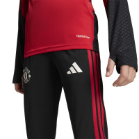 adidas Manchester United Trainingspak Hooded 2026-2027 Kids Zwart Rood Wit