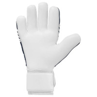 Uhlsport FM Supersoft HN Goalkeeper Gloves White Dark Blue Neon Yellow