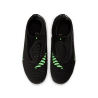 Nike Phantom 6 High Academy Grass/Artificial Grass Football Boots (MG) Kids Black Bright Green