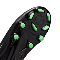 Nike Phantom 6 High Academy Grass/Artificial Grass Football Boots (MG) Kids Black Bright Green