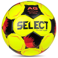 Select Flash Turf V26 Voetbal Maat 5 Geel Zwart Felrood