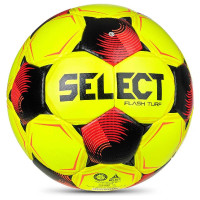 Select Flash Turf V26 Voetbal Maat 5 Geel Zwart Felrood