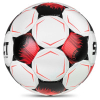 Select Flash Turf V26 Voetbal Maat 5 Wit Zwart Felrood