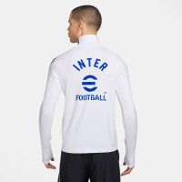 Nike Inter Milan Strike Trainingstrui 1/4-Zip 2026-2027 Wit Donkerblauw