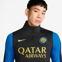 Nike Inter Milan Strike 1/4-Zip Tracksuit 2026-2027 Black Blue Golden Yellow