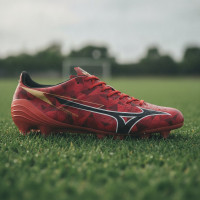Mizuno Alpha II Japan Grass Football Boots (FG) Red Black Silver