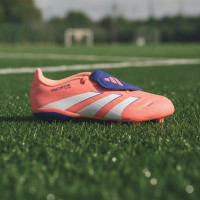 adidas Predator League FT Gras / Kunstgras Voetbalschoenen (MG) Oranje Wit Blauw