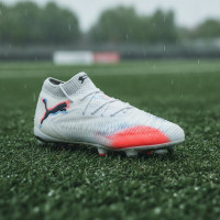 PUMA Future 8 Ultimate Iron Stud Football Boots (SG) White Bright Red Blue