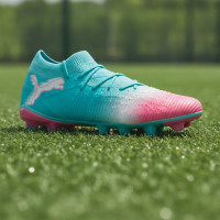 PUMA Future 8 Match Re-Charge Grass/Artificial Grass Football Boots (MG) Blue Pink White