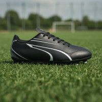 PUMA Vitoria Gras / Kunstgras Voetbalschoenen (MG) Kids Zwart Wit