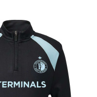 Castore Feyenoord Trainingspak 1/4-Zip 2026-2027 Kids Zwart Lichtblauw