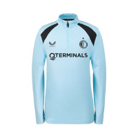 Castore Feyenoord Trainingspak 1/4-Zip 2026-2027 Kids Lichtblauw Zwart