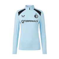 Castore Feyenoord Trainingstrui 1/4-Zip 2026-2027 Dames Lichtblauw Zwart