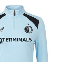 Castore Feyenoord Trainingstrui 1/4-Zip 2026-2027 Dames Lichtblauw Zwart