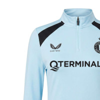 Castore Feyenoord Trainingstrui 1/4-Zip 2026-2027 Dames Lichtblauw Zwart