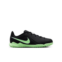 Nike Tiempo Maestro Club Turf Voetbalschoenen (TF) Kids Zwart Felgroen Zilvergrijs