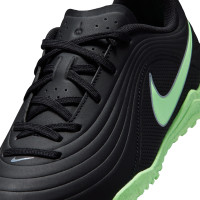 Nike Tiempo Maestro Club Turf Voetbalschoenen (TF) Kids Zwart Felgroen Zilvergrijs