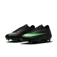 Nike Mercurial Vapor 17 Pro Gras (FG) Football Boots (FG) Black Bright Green Silver Grey