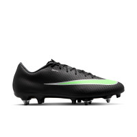 Nike Mercurial Vapor 17 Academy Iron Stud Football Boots (SG) Anti-Clog Black Bright Green Silver Grey