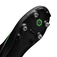 Nike Mercurial Vapor 17 Academy Iron Stud Football Boots (SG) Anti-Clog Black Bright Green Silver Grey