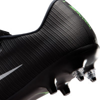 Nike Mercurial Vapor 17 Academy Iron Stud Football Boots (SG) Anti-Clog Black Bright Green Silver Grey