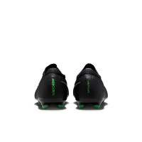 Nike Mercurial Vapor 17 Pro Gras Voetbalschoenen (FG) Kids Zwart Felgroen Zilvergrijs