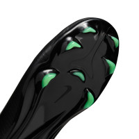 Nike Mercurial Vapor 17 Pro Gras Voetbalschoenen (FG) Kids Zwart Felgroen Zilvergrijs