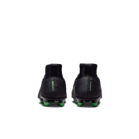 Nike Mercurial Superfly 11 Club Gras / Kunstgras Voetbalschoenen (MG) Peuters/Kleuters Zwart Felgroen Zilvergrijs