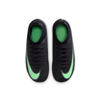 Nike Mercurial Superfly 11 Club Gras / Kunstgras Voetbalschoenen (MG) Peuters/Kleuters Zwart Felgroen Zilvergrijs