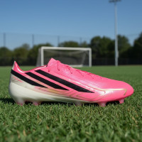 adidas F50 Hyperfast Pro Gras Voetbalschoenen (FG) Felroze Zwart Goud Wit
