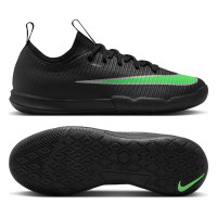 Nike Mercurial Vapor 17 Academy Zaalvoetbalschoenen (IN) Kids Zwart Felgroen Zilvergrijs