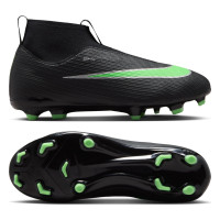 Nike Mercurial Superfly 11 Academy Gras / Kunstgras Voetbalschoenen (MG) Kids Zwart Felgroen Zilvergrijs