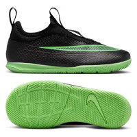 Nike Mercurial Vapor 17 Club Flex Zaalvoetbalschoenen (IN) Kids Zwart Felgroen Zilvergrijs