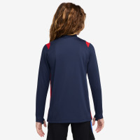 Nike Paris Saint-Germain Academy Pro Trainingspak 1/4-Zip 2026-2027 Kids Donkerblauw Rood Wit