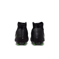 Nike Phantom 6 High Club Grass/Artificial Grass Football Boots (MG) Kids Black Bright Green