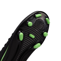 Nike Phantom 6 High Club Grass/Artificial Grass Football Boots (MG) Kids Black Bright Green