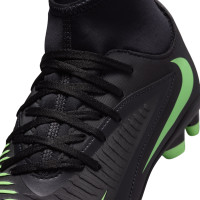 Nike Phantom 6 High Club Grass/Artificial Grass Football Boots (MG) Kids Black Bright Green