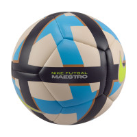 Nike Futsal Maestro Futsal Size 4 Beige Black Brown Bright Blue Lemon