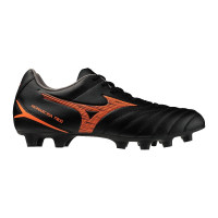 Mizuno Monarcida Neo III Select Gras Voetbalschoenen (FG) Zwart Lava Oranje