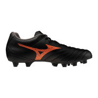 Mizuno Monarcida Neo III Select Gras Voetbalschoenen (FG) Zwart Lava Oranje