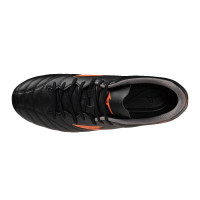 Mizuno Monarcida Neo III Select Gras Voetbalschoenen (FG) Zwart Lava Oranje