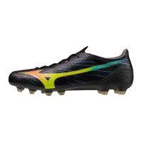 Mizuno Alpha III Japan Grass Football Boots (FG) Black Lava Orange