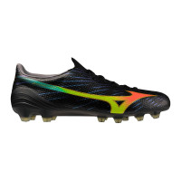 Mizuno Alpha III Elite Gras Football Boots (FG) Black Lava Orange